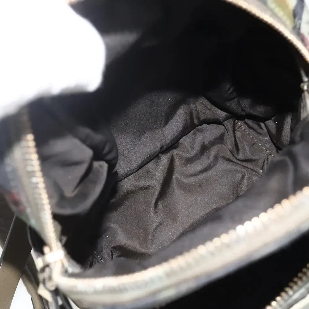 Valentino Nylon Backpack Khaki Champagne Gold